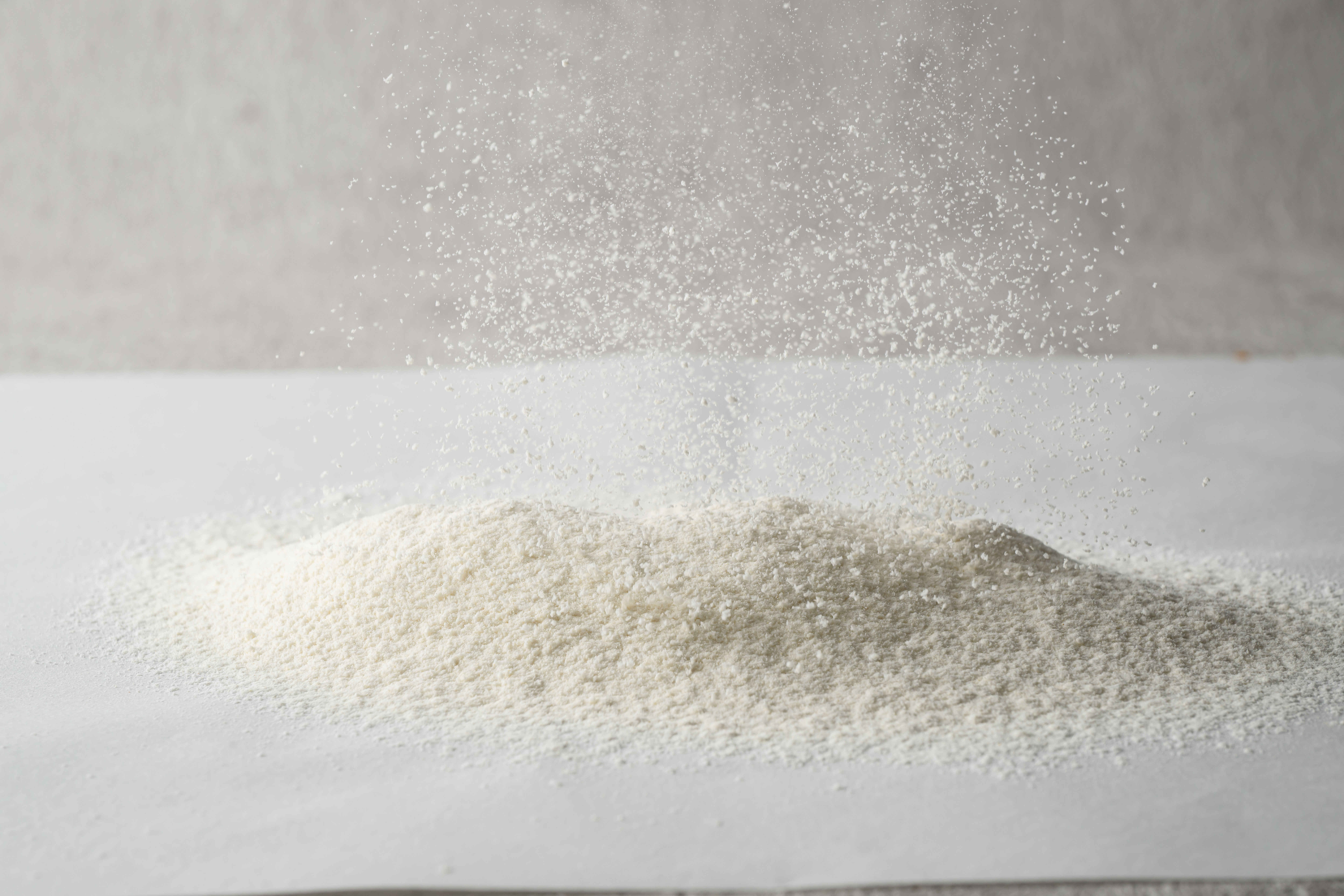 超高水圧加工玄米を製粉した穂環 巡る玄米粉の粉体